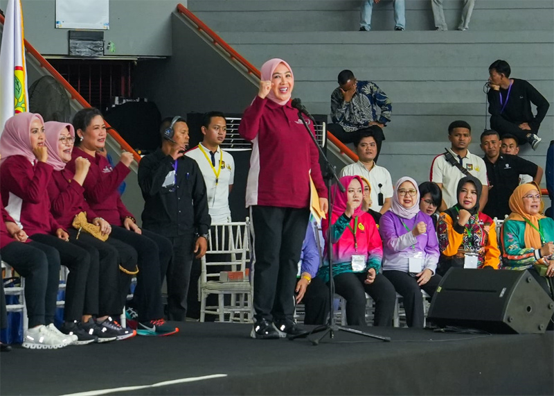 Iriana Jokowi Buka Lomba Senam Kreasi Piala Ibu Negara Tahun 2024
