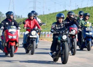 Jokowi jajal motor di IKN.