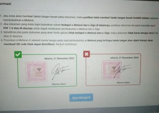 E-Materai Peruri yang error.