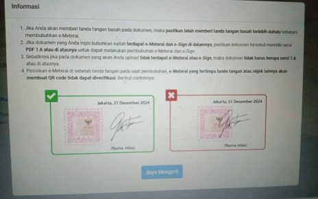 E-Materai Peruri yang error.
