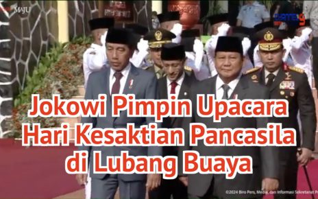 Jokowi Pimpin Upacara Hari Kesaktian Pancasila di Lubang Buaya