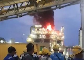 Smelter freeport di Gresik kebakaran