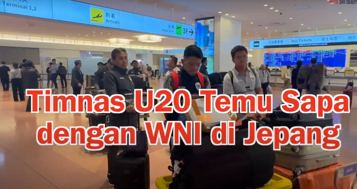 Timnas U20 Temu Sapa dengan WNI di Jepang