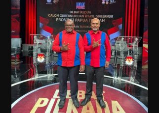 Meki-Denias ditetapkan KPU sebagai pemenang Pilgub Papua Tengah