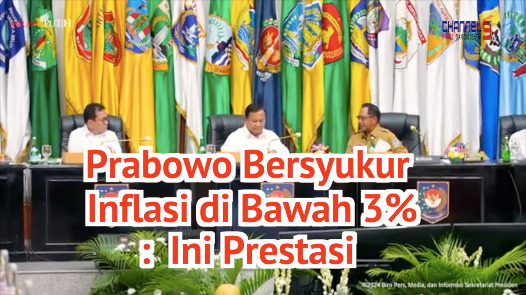 Prabowo Bersyukur Inflasi di Bawah 3%: Ini Prestasi