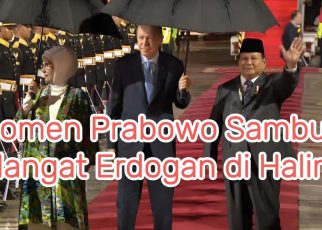 Momen Prabowo Sambut Hangat Erdogan di Halim