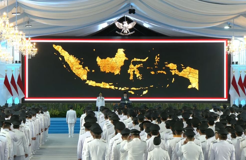 Prabowo Resmi Lantik 961 Kepala Daerah dan Wakil di Istana Negara