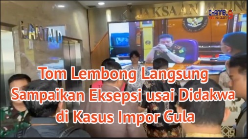 Tom Lembong Langsung Sampaikan Eksepsi usai Didakwa di Kasus Impor Gula