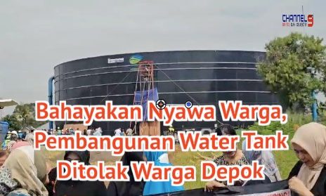 Bahayakan Nyawa Warga, Pembangunan Water Tank Ditolak Warga Depok