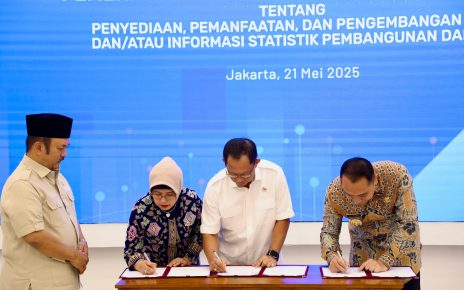 Pemanfaatan Data Tunggal, Mendagri Teken Kerja Sama dengan BPS dan Pemda
