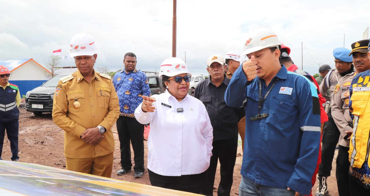 Ribka Haluk Tinjau Progres KPP Papua Selatan