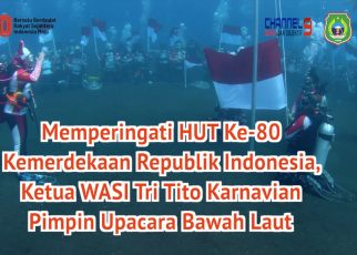 HUT Ke-80 Kemerdekaan RI, Ketua WASI Tri Tito Karnavian Pimpin Upacara Bawah Laut