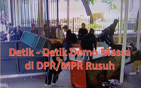 Detik-Detik Demo Massa di DPR MPR Rusuh