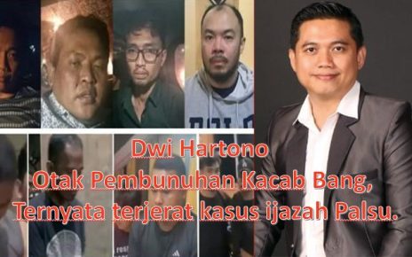 Dwi Hartono Otak Pembunuhan Kacab Bank, Ternyata Terjerat Kasus Ijazah Palsu