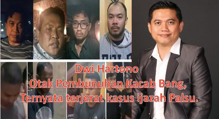 Dwi Hartono Otak Pembunuhan Kacab Bank, Ternyata Terjerat Kasus Ijazah Palsu