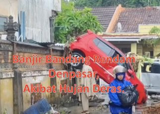 Banjir Bandang Rendam Denpasar, Akibat Hujan Deras