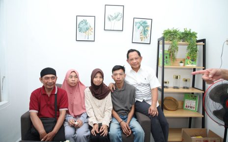 Mendagri dan Keluarga Alm Affan