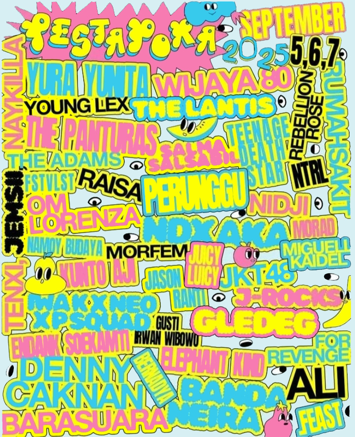 15 daftar musisi yang bertukar lagu dengan musisi lainnya yang akan tampil di panggung Pestapora 2025, beberapa di antaranya Slank - Sal Priadi, Juicy Luicy menyanyikan lagu Peterpan, Iwan Fals dengan Ebiet G Ade, Hindia - Bernadya, Barasuara - .feast, Maliq & D’essentials dengan Soneta Group, Mocca - Reality Club hingga Ran - J-Rocks.