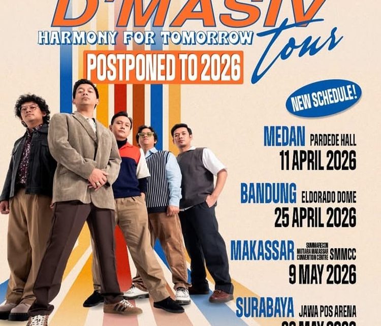 D'Masiv Siap Gelar Tur Konser 'Harmony For Tomorrow' di 4 Kota Besar Indonesia