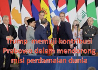 Trump Memuji Kontribusi Prabowo dalam Mendorong Misi Perdamaian Dunia