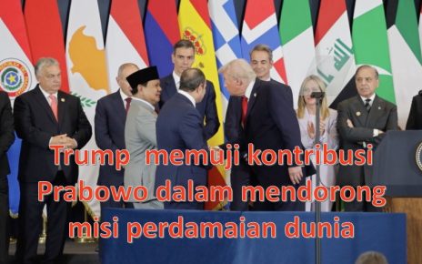 Trump Memuji Kontribusi Prabowo dalam Mendorong Misi Perdamaian Dunia