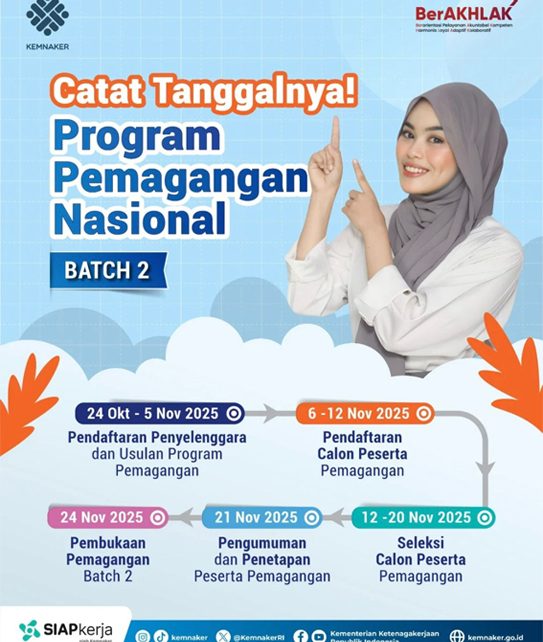 Magang Bergaji UMK Dibuka Lagi, Pemerintah Cari 80 Ribu Fresh Graduate