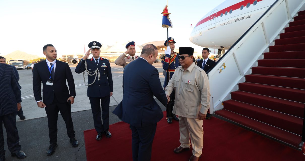 Prabowo mendarat di Mesir