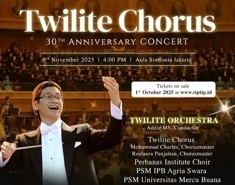 Megahnya Konser 3 Dekade Twilite Chorus Memberi Warna Panggung Musik Simponik Indonesia