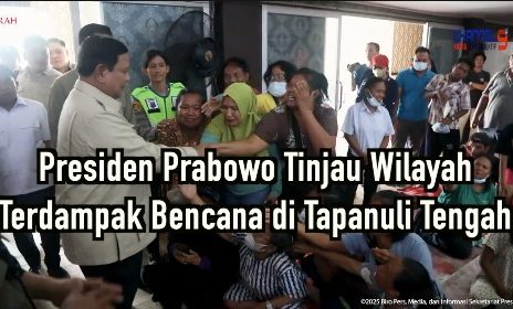 Presiden Prabowo Tinjau Wilayah Terdampak Bencana di Tapanuli Tengah