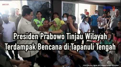 Presiden Prabowo Tinjau Wilayah Terdampak Bencana di Tapanuli Tengah