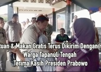 Bantuan dan Makan Gratis Terus Dikirim Dengan Heli Warga Tapanuli Tengah Terima Kasih Presiden Prabowo