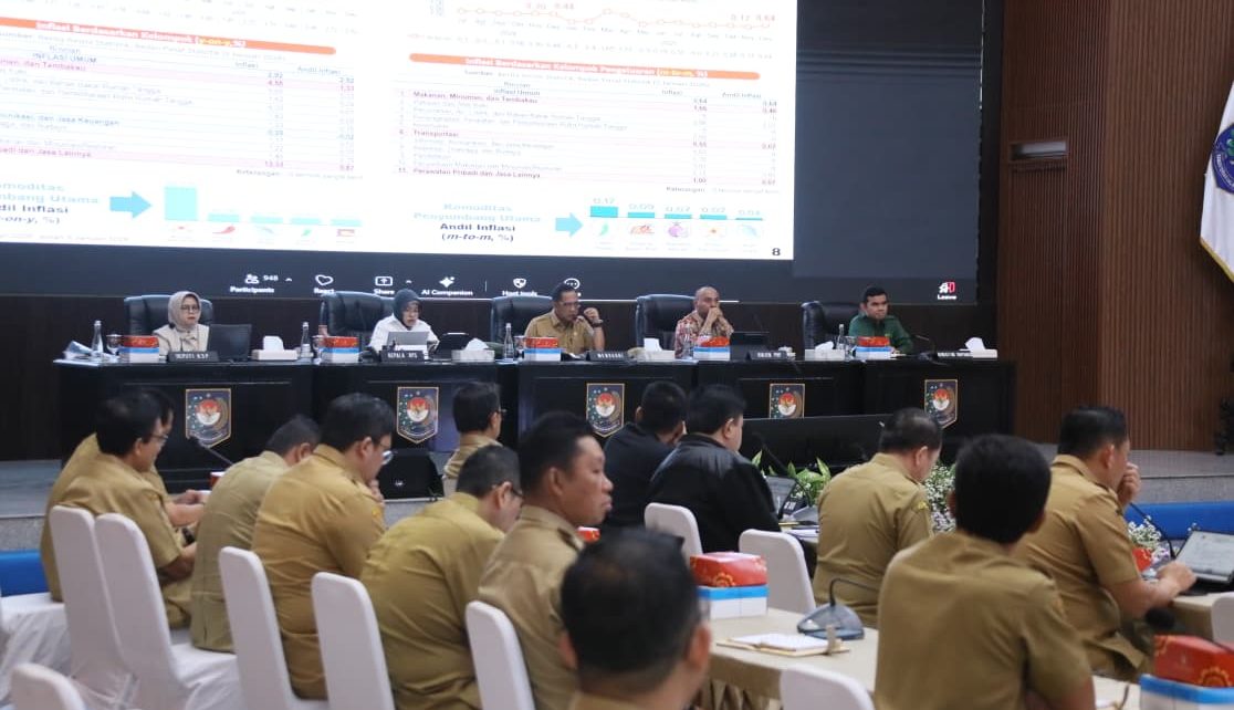 Mendagri dalam Rapat Koordinasi Pengendalian Inflasi yang dirangkaikan dengan Evaluasi Dukungan Pemerintah Daerah dalam Program 3 Juta Rumah