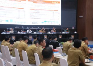 Mendagri dalam Rapat Koordinasi Pengendalian Inflasi yang dirangkaikan dengan Evaluasi Dukungan Pemerintah Daerah dalam Program 3 Juta Rumah
