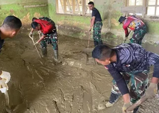 Personel TNI di Aceh Tamiang