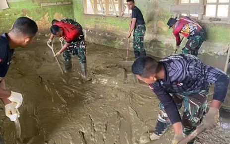 Personel TNI di Aceh Tamiang