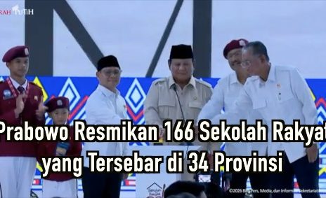 Prabowo Resmikan 166 Sekolah Rakyat yang Tersebar di 34 Provinsi