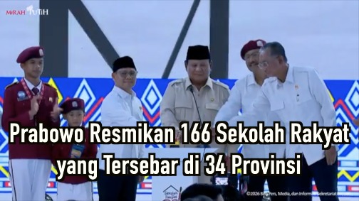 Prabowo Resmikan 166 Sekolah Rakyat yang Tersebar di 34 Provinsi