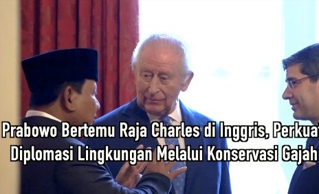 Prabowo Bertemu Raja Charles di Inggris, Perkuat Diplomasi Lingkungan Melalui Konservasi Gajah