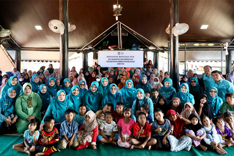 TP PKK Pusat Salurkan Bantuan bagi Korban Banjir Bandang di Pidie Jaya