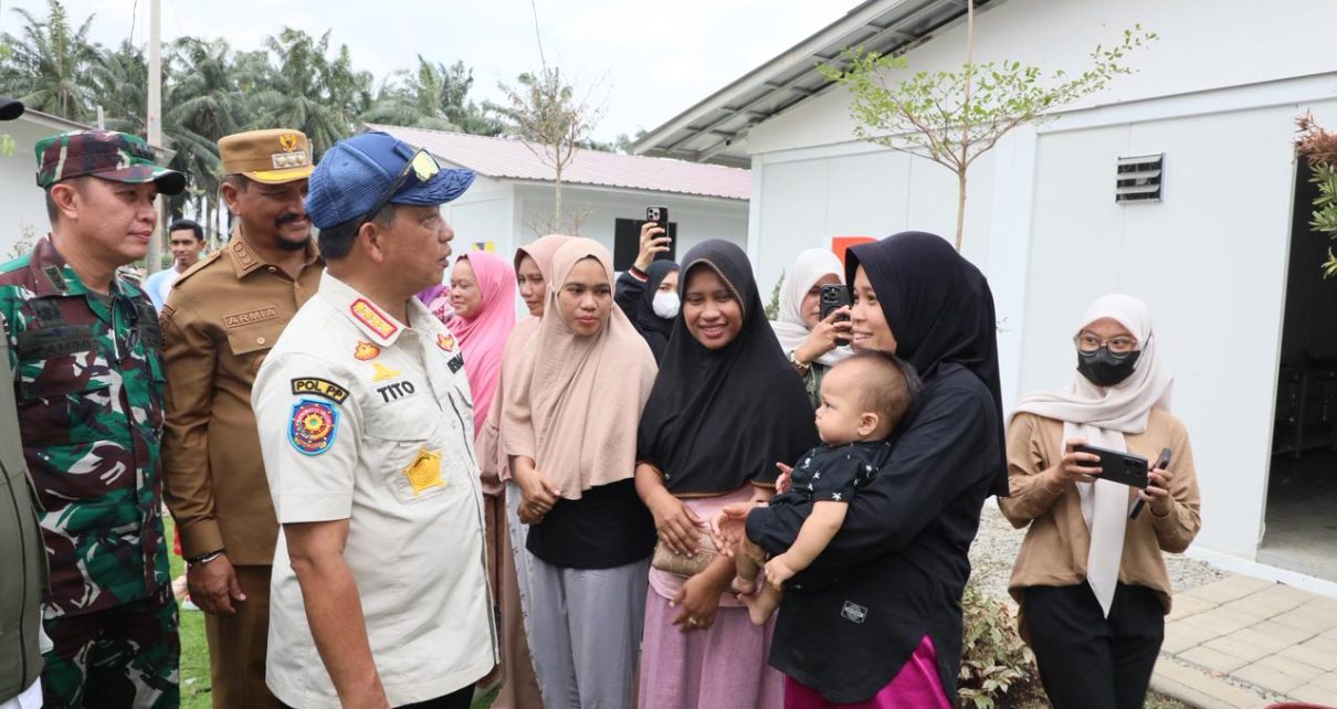 Kasatgas Tito Tinjau Huntara Aceh Tamiang, Pastikan Pengungsi Hidup Layak