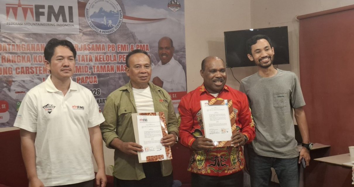 PB FMI dan PMA Teken MoU, Sepakati Standarisasi Keselamatan dan Sertifikasi Internasional Pendakian Jayawijaya
