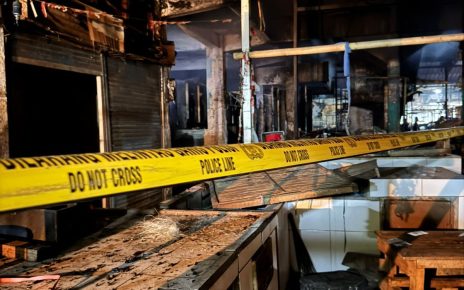 Kebakaran kios di Purwakarta