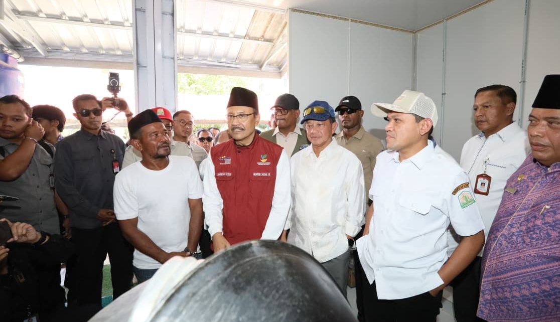 Mendagri dan Mensos Tinjau Huntara Pidie Jaya