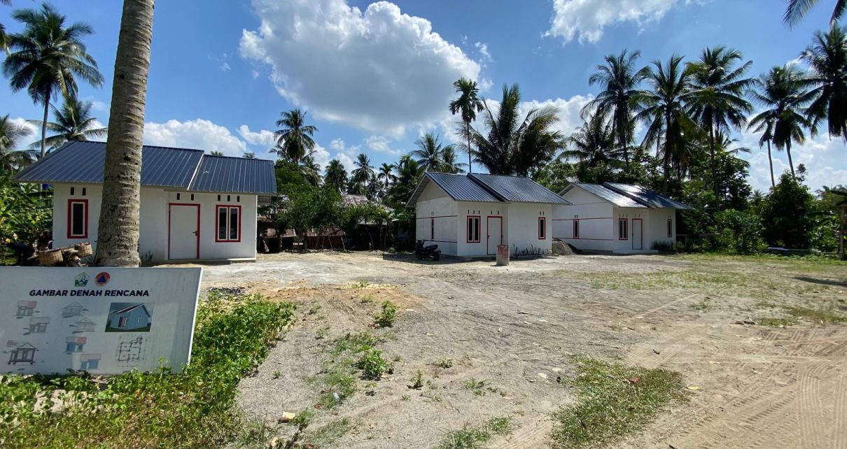 Unit percontohan huntap di Kecamatan Juli, Bireuen, Aceh