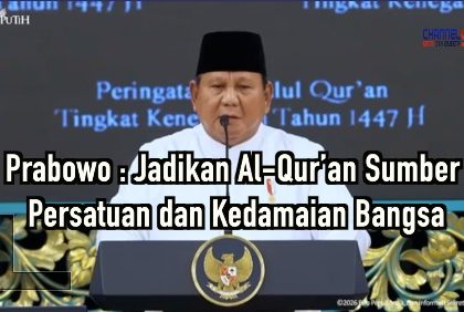 Prabowo: Jadikan Al-Qur’an Sumber Persatuan dan Kedamaian Bangsa