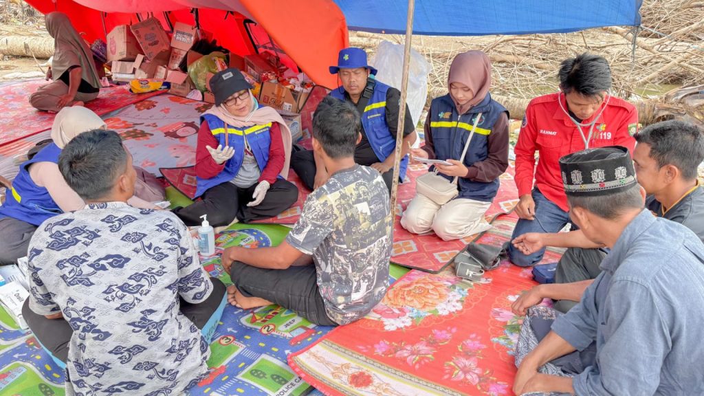aktivitas Tenaga Cadangan Kesehatan (TCK) di wilayah terdampak bencana. Dok Satgas PRR & Kemenkes