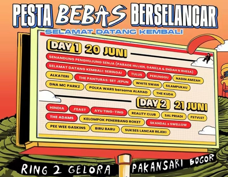 Pesta Bebas Berselancar (PBB) Siap Digelar di Gelora Pakansari Bogor, 20-21 Juni 2026