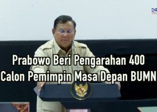 Prabowo Beri Pengarahan 400 Calon Pemimpin Masa Depan BUMN