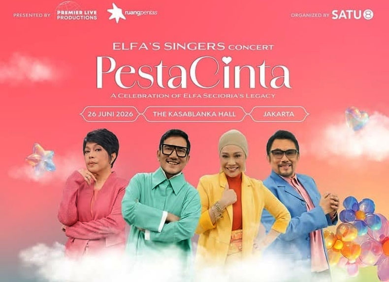 Elfa’s Singer Siap Gelar Konser Pesta Cinta, Gandeng JKT48, King Nassar, hingga Sherina