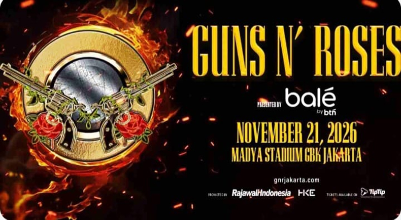 Guns N’ Roses Siap Gelar Konser di Madya Stadium GBK, Jakarta 21 November 2026
